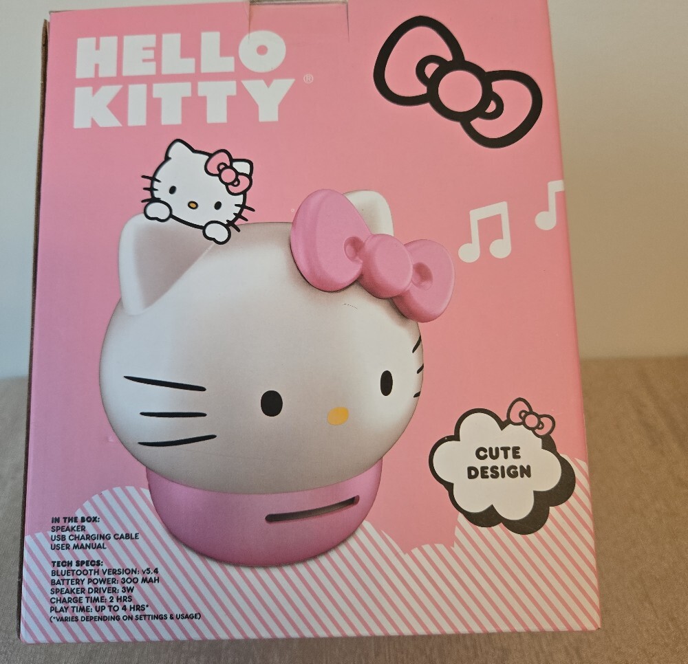 Hello Kitty Bluetooth Wireless Speaker – Rechargeable Portable Music Speaker - Picture 7 of 12